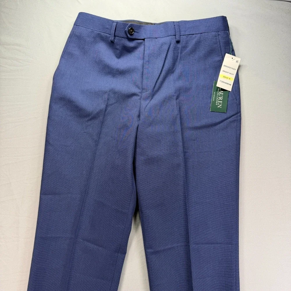 Lauren Ralph Lauren Dress Pants Mens 30x32 Blue Suit Seperates Office NWT